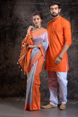 Couple kurta hot sale and saree