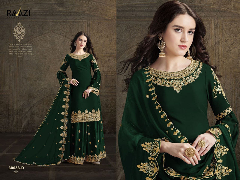 Most Demanding Dark Green Embroidery Rangoli Silk  Georgette Work Bridal Lehenga choli