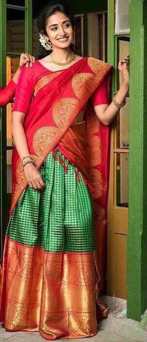 Look Mesmerising In This Beautiful Kanjiveram Silk Zari Lehanga With Blouse Along With Embroidery Duppta