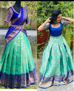 Wear This Lehenga Of Kanjiveram Silk Zari Lehanga With Blouse Along With Embroidery Duppta