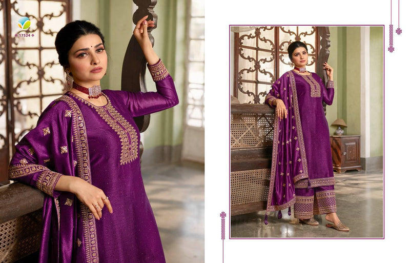 Gorgeous Purple Colored Anarkali