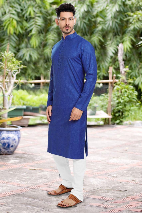 Enchanting Blue Mens Kurta