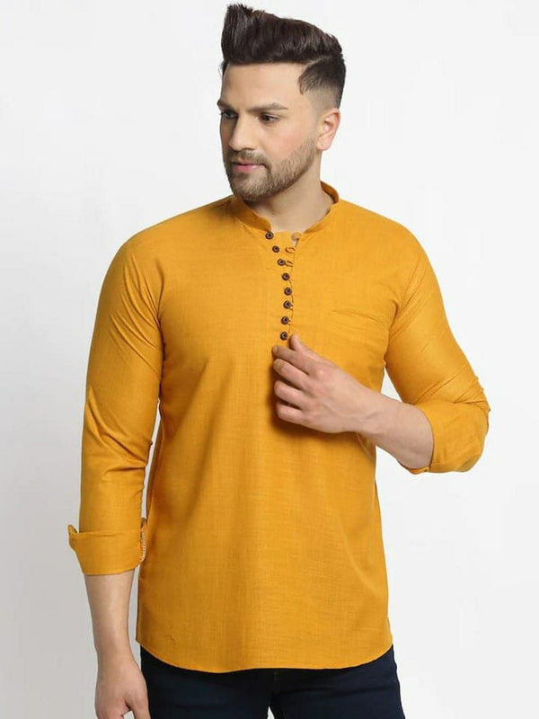 Mens Wear Mustard Yellow Colored Short Jippa