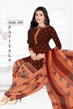 BROWN COLORED PUNJABI SUIT FOR WOMENS WITH NEW COLLECTION