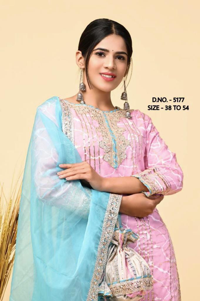 Beautiful Cotton Embroidery Sharara Suit Set