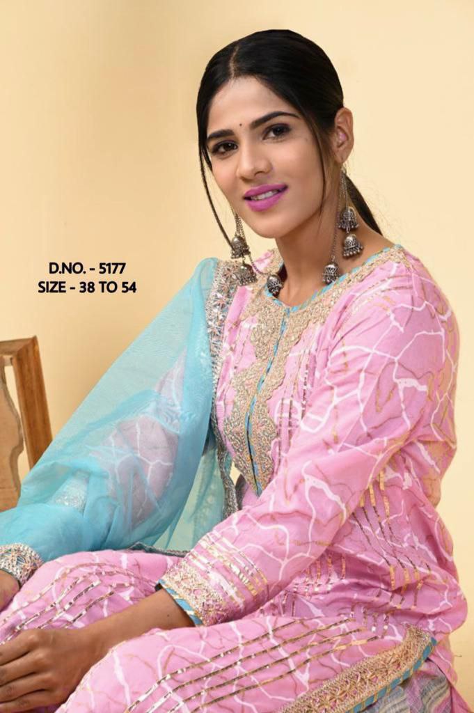 Beautiful Cotton Embroidery Sharara Suit Set