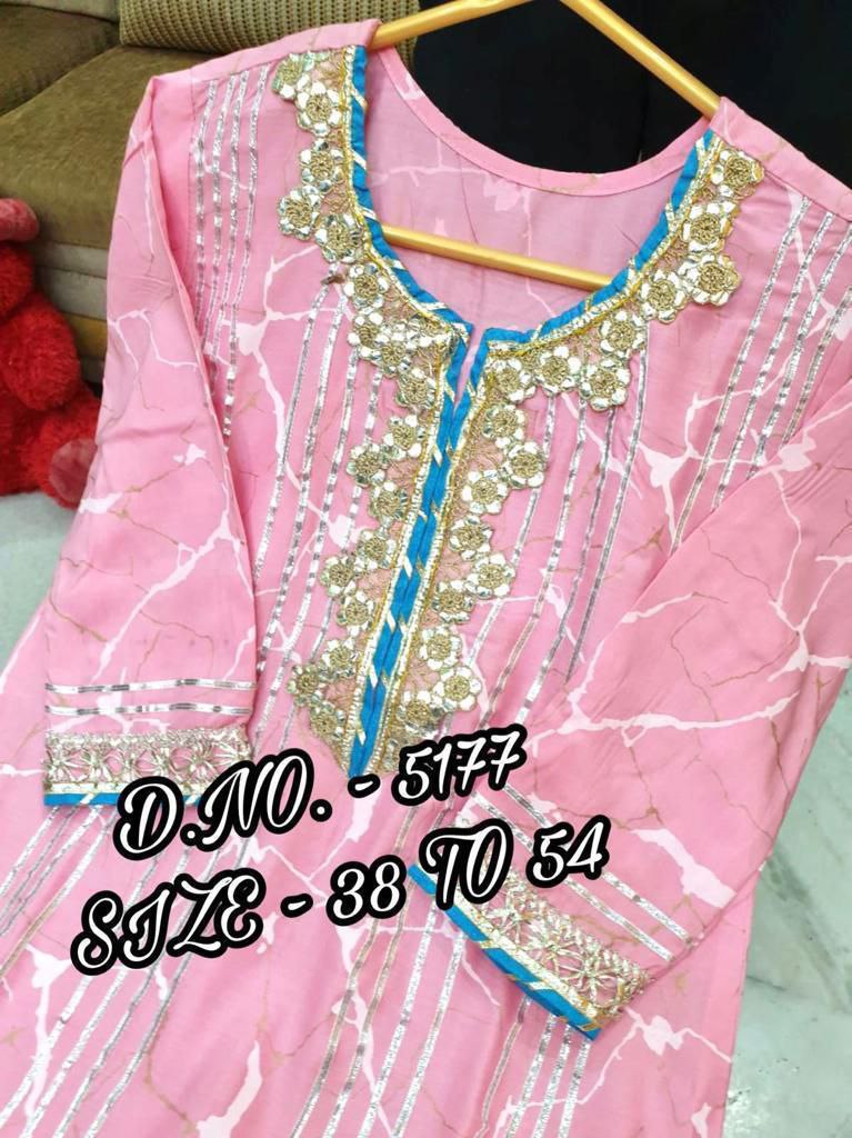 Beautiful Cotton Embroidery Sharara Suit Set