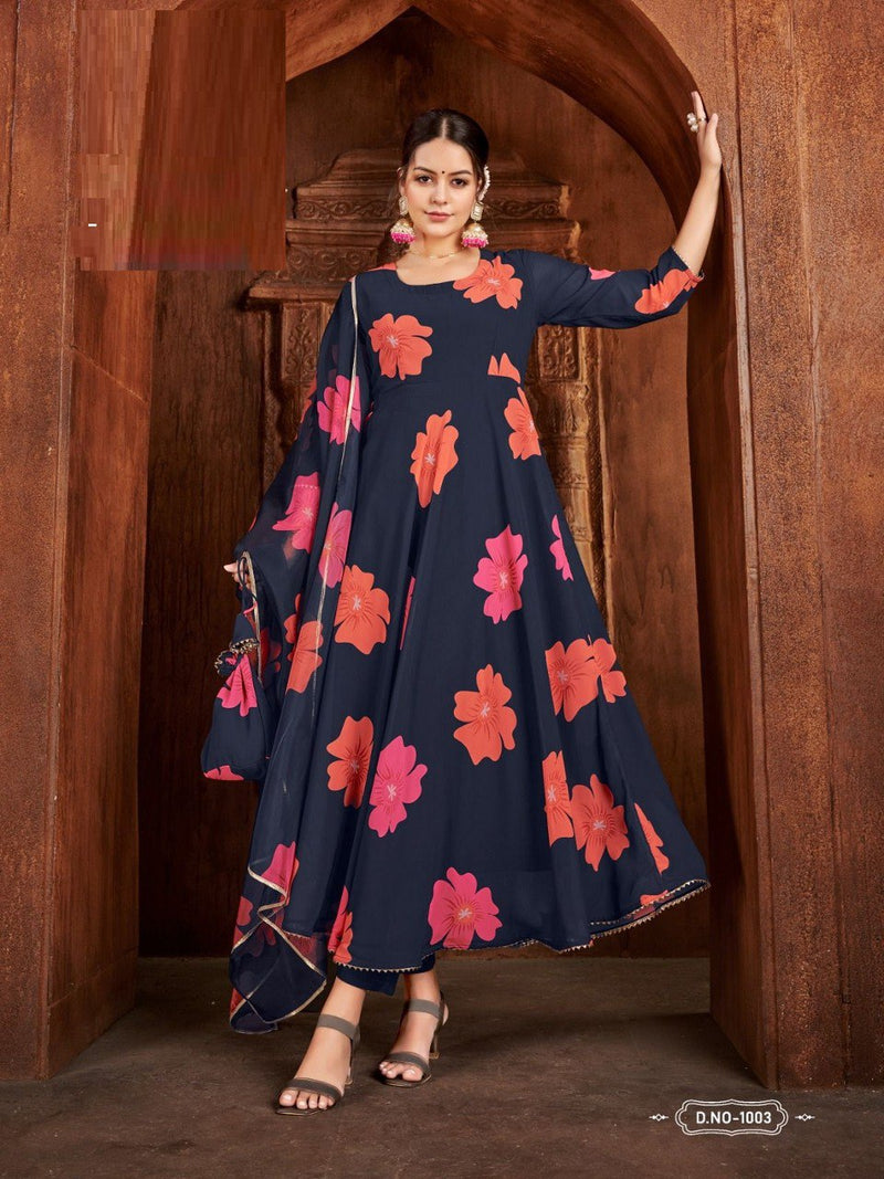 Georgette with digital print Kurti