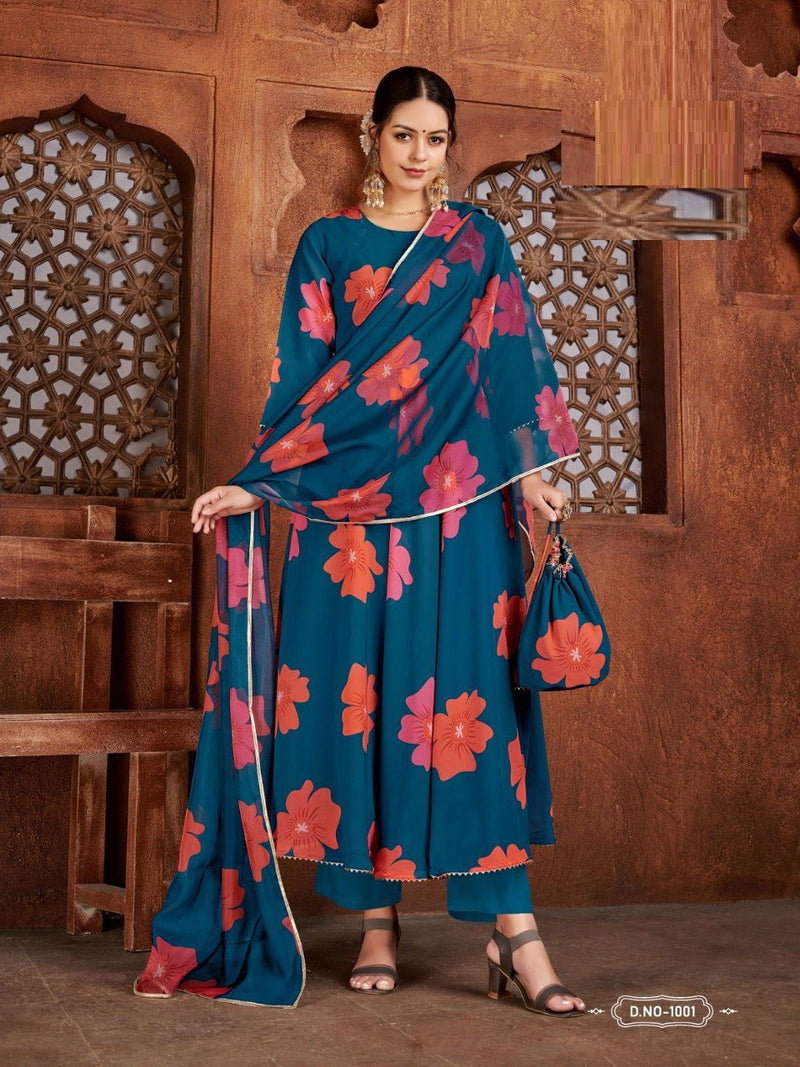 Georgette with digital print Kurti