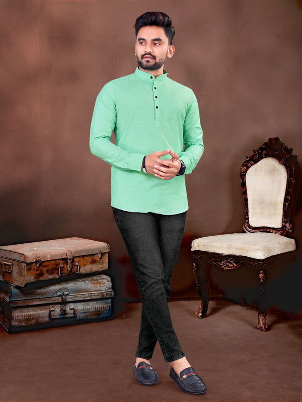 MEN’S COTTON SHORT KURTA