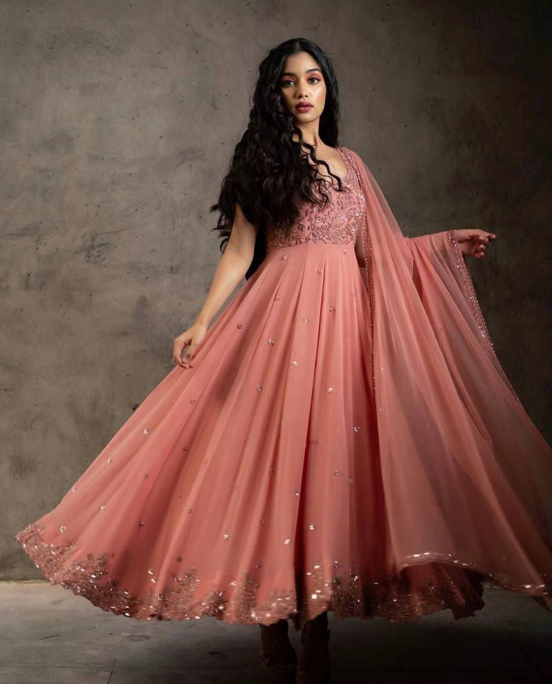 Indian Long Jacket Style Anarkali Dresses For Women and Girls
