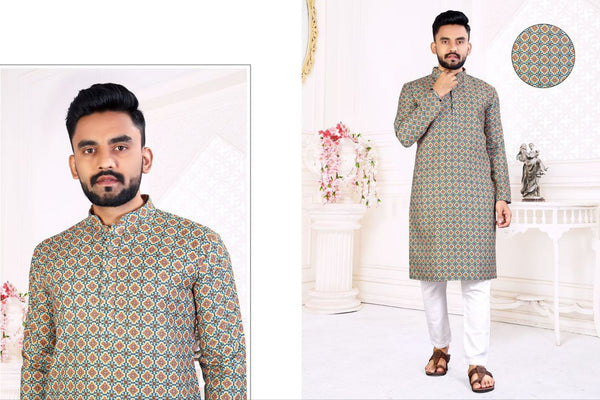 Soft Linen Kurta Pyjama