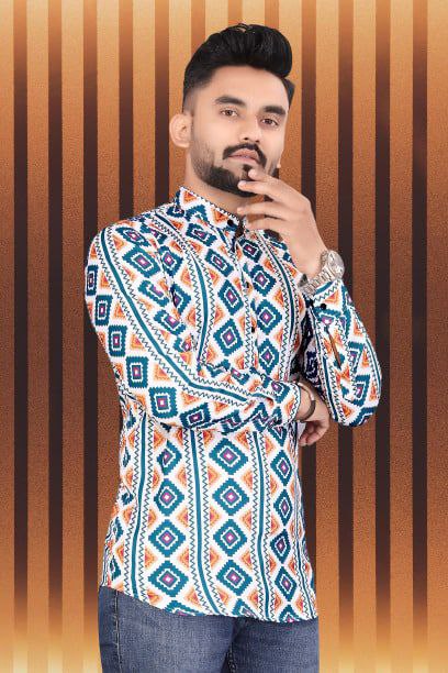 Pongal Special Trending Cotton Short Kurta With Full Sleeve